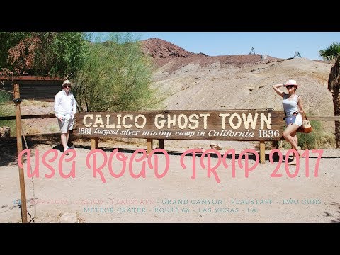 Видео: Day 2: Calico Ghost Town, Barstow, Road to Flagstaff