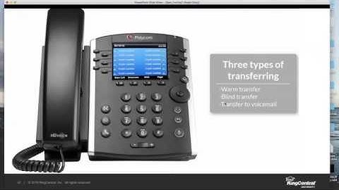 Transferring Calls (Desk Phone and App w/explanation) - RingCentral Tutorial