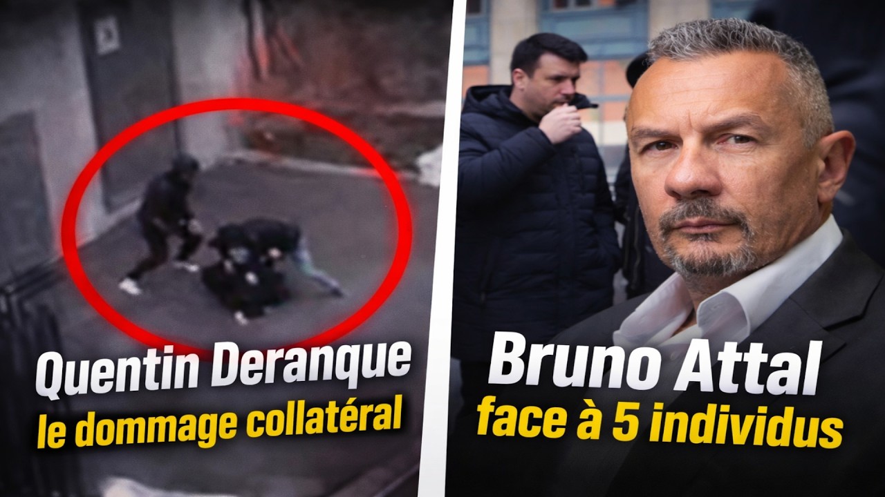Quentin Deranque tué par les Antifa de gauche 😡 Bruno Attal Agressé par 5 Racailles LFI  (Vidéo) 😱