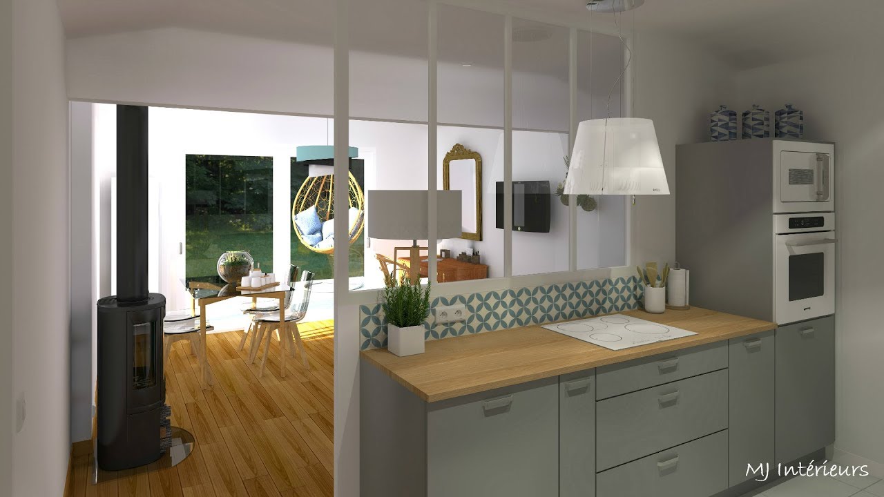 Une maison repensée et rajeunie par MJ Intérieurs