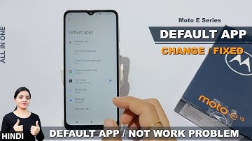 How to set default app in moto e13 | moto e13 me default app kaise badlen | default app setting