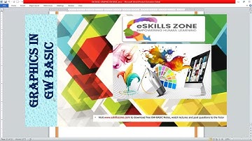 GW BASIC - Lecture 23   PROGRAM USE FOUR LINE STATEMENTS TO DRAW LINES AROUND THE EDGE OF THE SCREEN