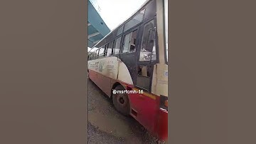 Msrtc ms bus entry in swastik Bus stand Ahmednagar #bus_shorts #msrtcbus #lalpari #status #Shorts