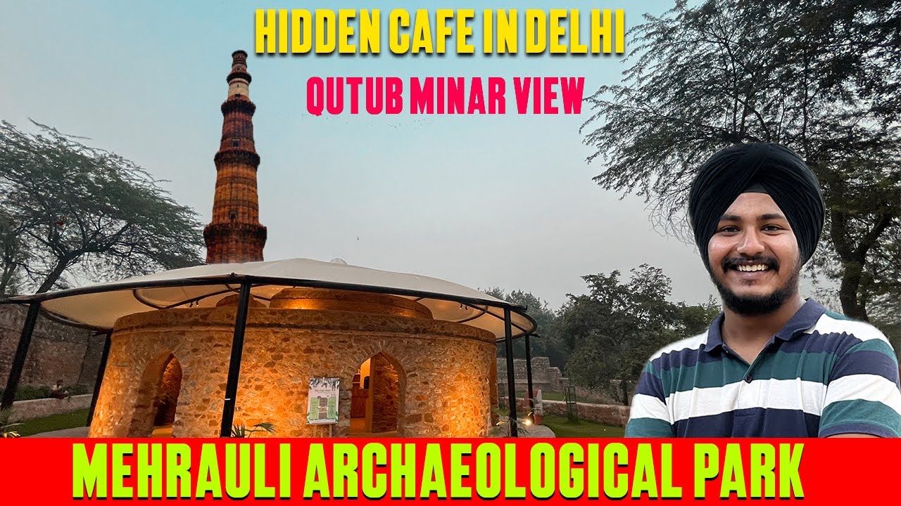 New Hidden Cafe/Gem Of Delhi With Qutub Minar View 😍 Mehrauli