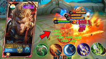 WTF DAMAGE!! WHEN GLOBAL SUN USE 1 - HIT DELETE ABUSE BUILD - MLBB.🤯