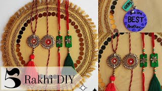 Easy Rakhi DIYs 😍| Lumba Rakhi Ideas | Rakhi making at Home