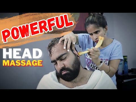 Amazing Painkiller Tissues Relief Head Massage   | Neck And Shoulder Massage By Cosmic Barber