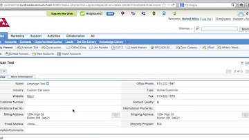 CRM Accounts, Contacts & Tasks
