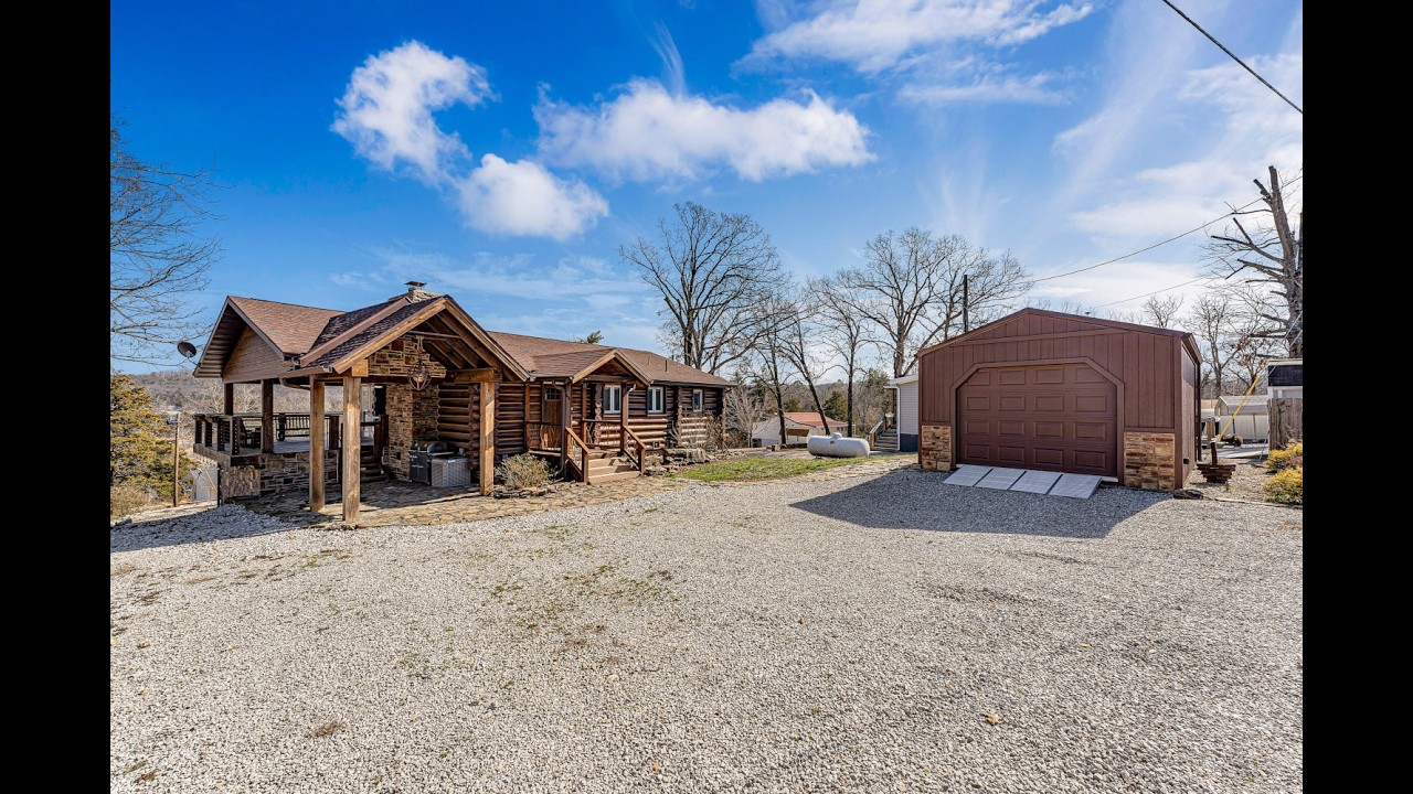 Modern Log-Craftsman with Year-Round Table Rock Lake Views | 60 Chad Road, Galena MO
