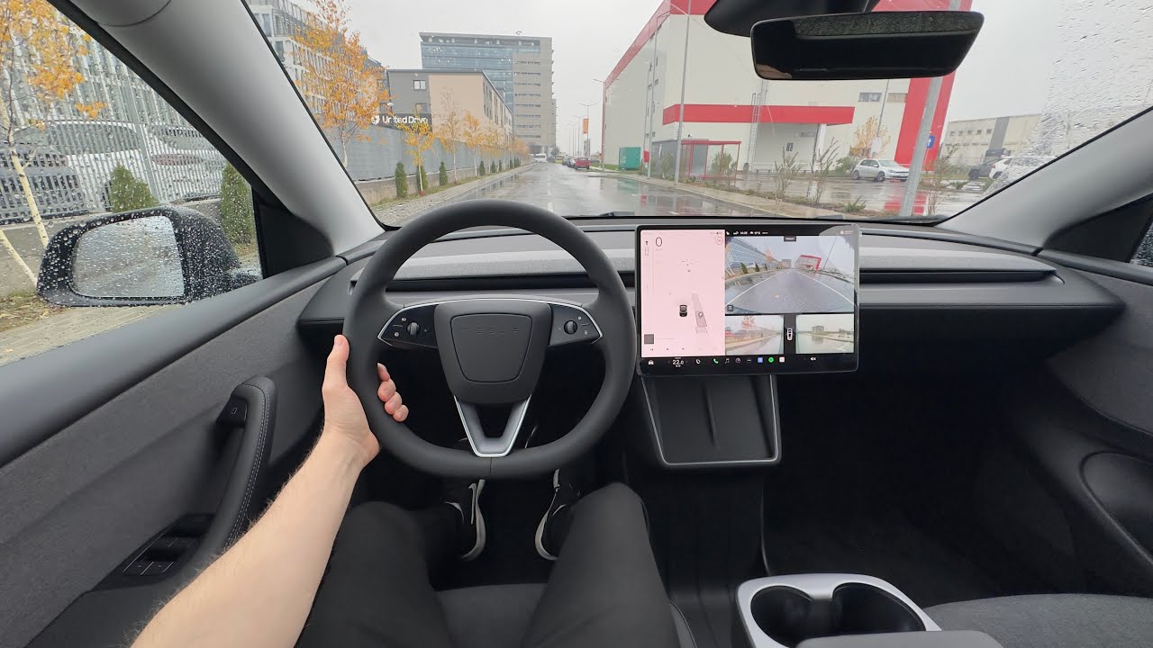 Driving Tesla Model Y Standard - No Comment! - YouTube