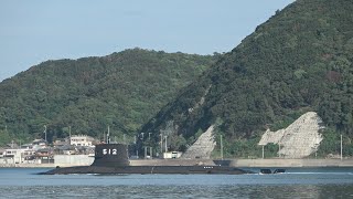 M201003A そうりゅう型潜水艦12番艦 『とうりゅう』 公試由良港出港