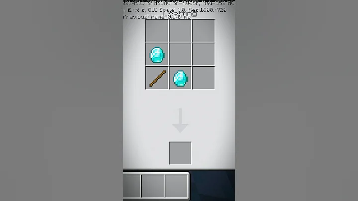 Minecraft me craft a powerful diamond sword #minecraft #mcpe #short