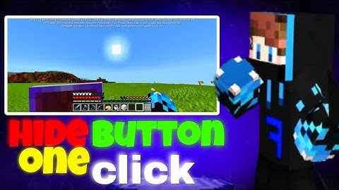 Hide Useless Buttons IN MINECRAFT – Super Easy Trick! (Hindi)