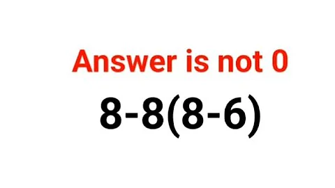 8-8(8-6) The answer is not 0. Many got it wrong!  Ukraine Math Test #math #percentages #ukraine