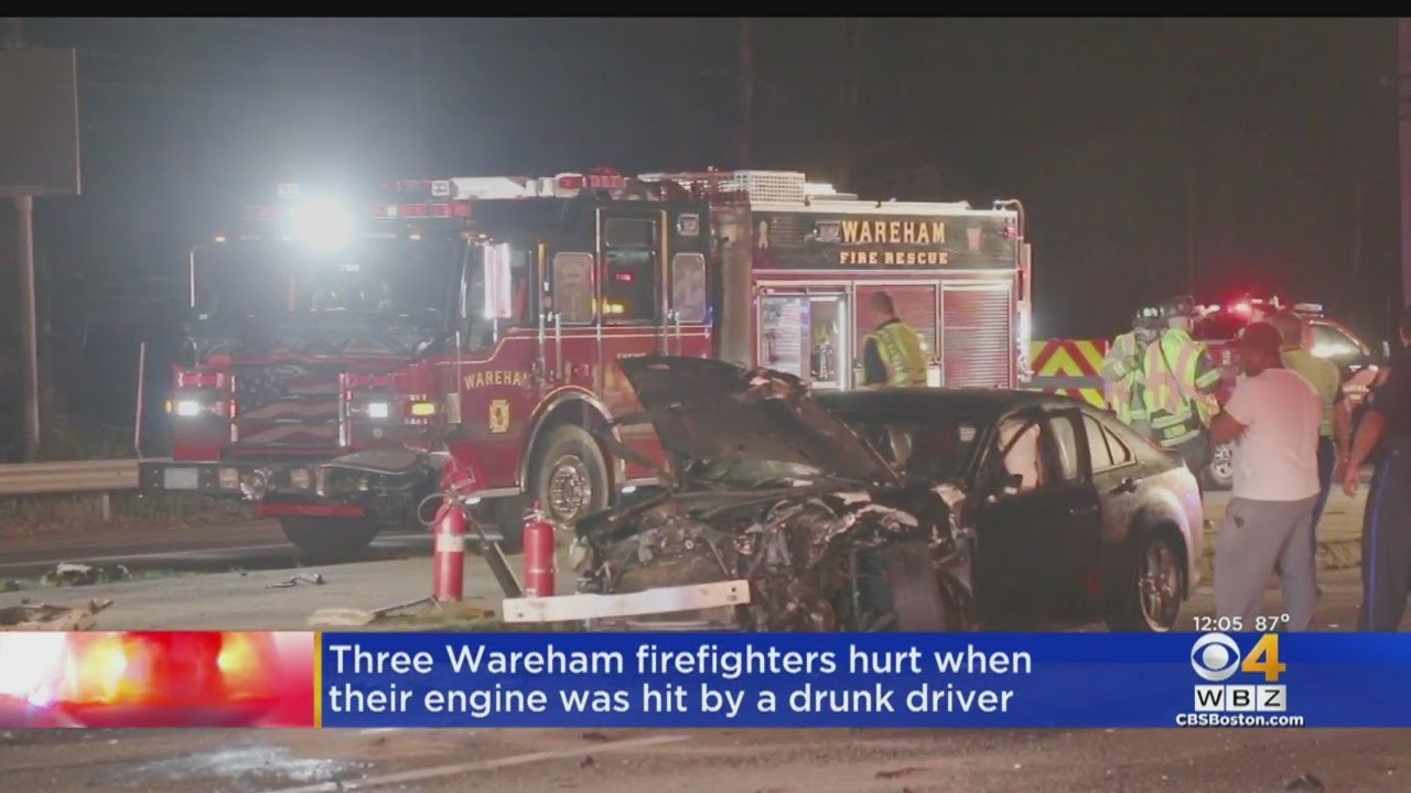 3 Wareham Firefighters Hurt When Fire Truck Hit By Accused Drunk Driver ...