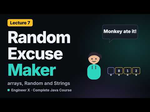 Java Arrays, Random Numbers and String Concatenation: A Random Phrase Generator | Java Course L7