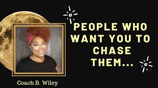 Pursuing vs Chasing...which 1 are you doing? #coachbwiley