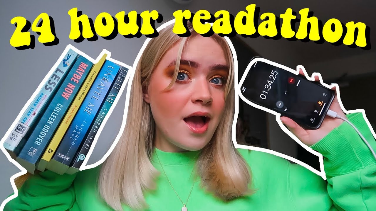 attempting to READ for 24 HOURS | 24 hour readathon challenge (reading ...