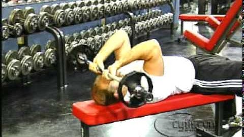 Lying Tricep Extensions