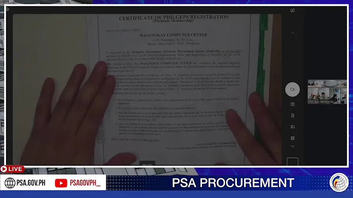 Opening of Bids for Public Bidding No. 2025-20