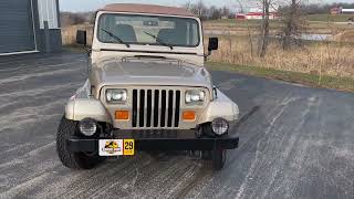 1994 Jeep Wrangler Sahara Engine Running Walk Around