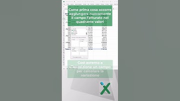 EXCEL TRUCCHI: 💚💡 Tabelle Pivot calcolo scostamenti #shorts  #excel #exceltips