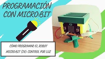Cómo CONTROLAR POR LUZ el ROBOT MICROBIT | MAKECODE