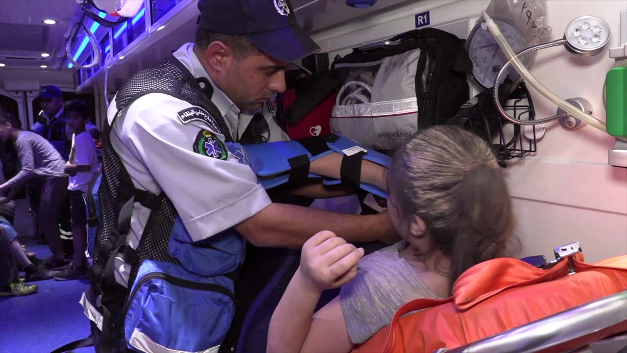 جهود الدفاع المدني في حادث البحر الميت