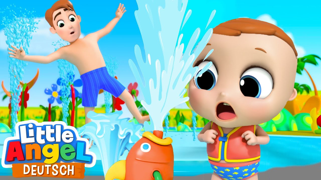 Wasserspaß im Aquapark | Freizeit mit Kindern | Little Angel Deutsch - Kinderlieder