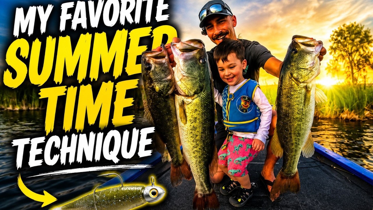 My FAVORITE Summer Time Technique for Catching BIG BASS
