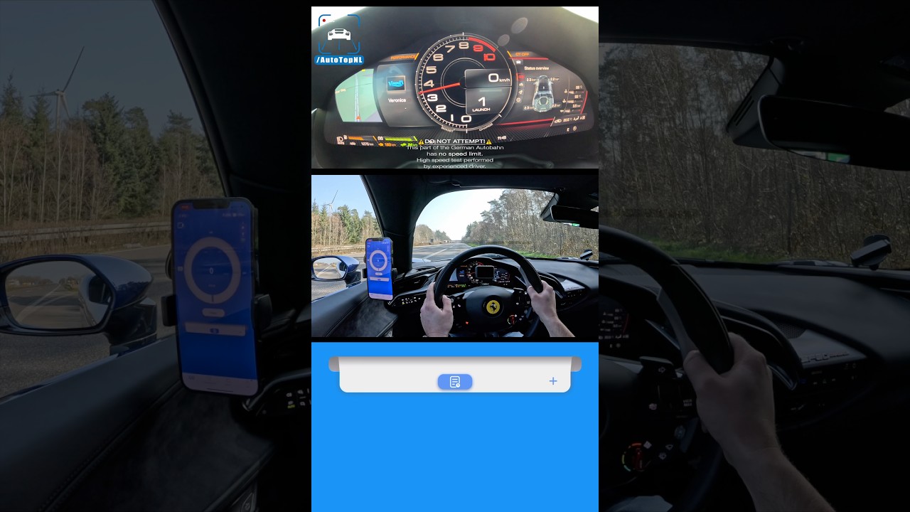 FERRARI SF90 // 0-100 100-200 1/4 MILE