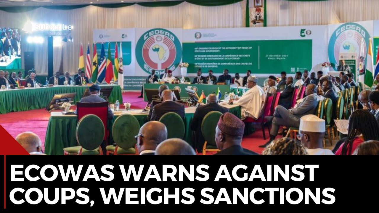 ECOWAS Sets Zero Tolerance for Coups as Leaders Debate Sanctions and Dialogue