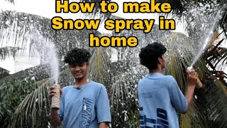 AWESOME IDEA. Homemade Snow Spray.How to make snow spray at home