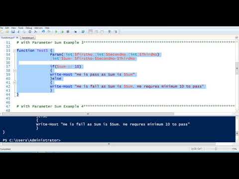 9 | Function Part 1 in Powershell.Parameterized Function, parameterised method.How to write function
