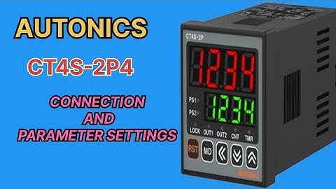 Autonics CT Series timer connection and parameter settings