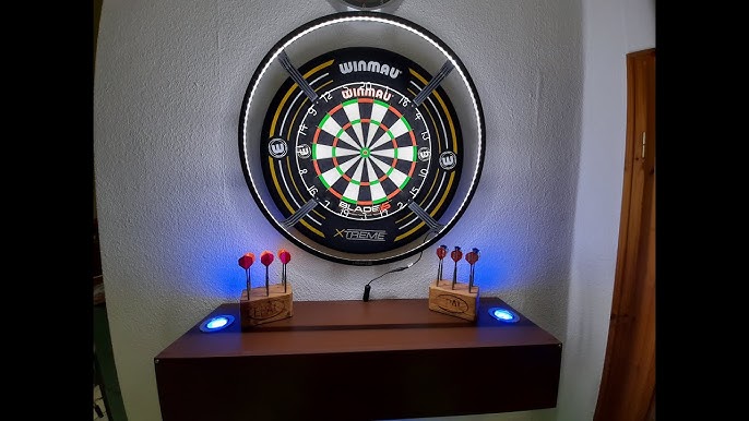 Dart-Wand im Wohnzimmer bauen Teil 2.5 - Dartscheibe leiser machen