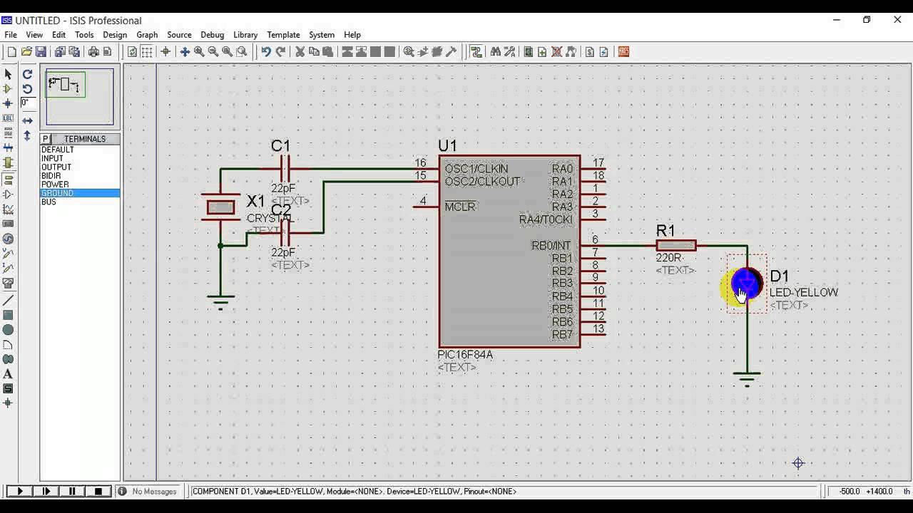 PIC Microcontroller Project, Program & Circuit Diagram (LED blinking