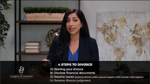 Four Steps to Divorce in California
