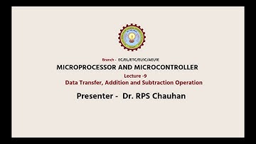 MICROPROCESSOR AND MICROCONTROLLER Data Transfer, Addition and Subtraction Operation | AKTU Digital