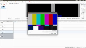 Kdenlive How To Create Color Bars Or White Noise Using Generators