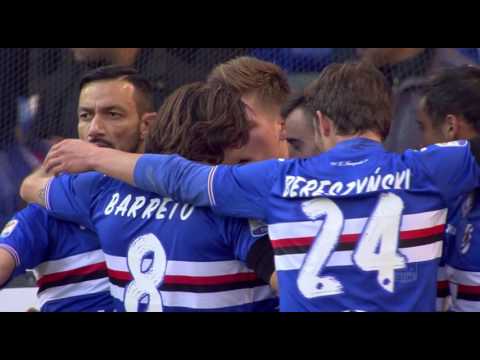 Il gol di Praet - Sampdoria - Roma - 3-2 - Giornata 22 - Serie A TIM 2016/17