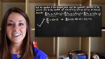 Normal line to the surface (KristaKingMath)