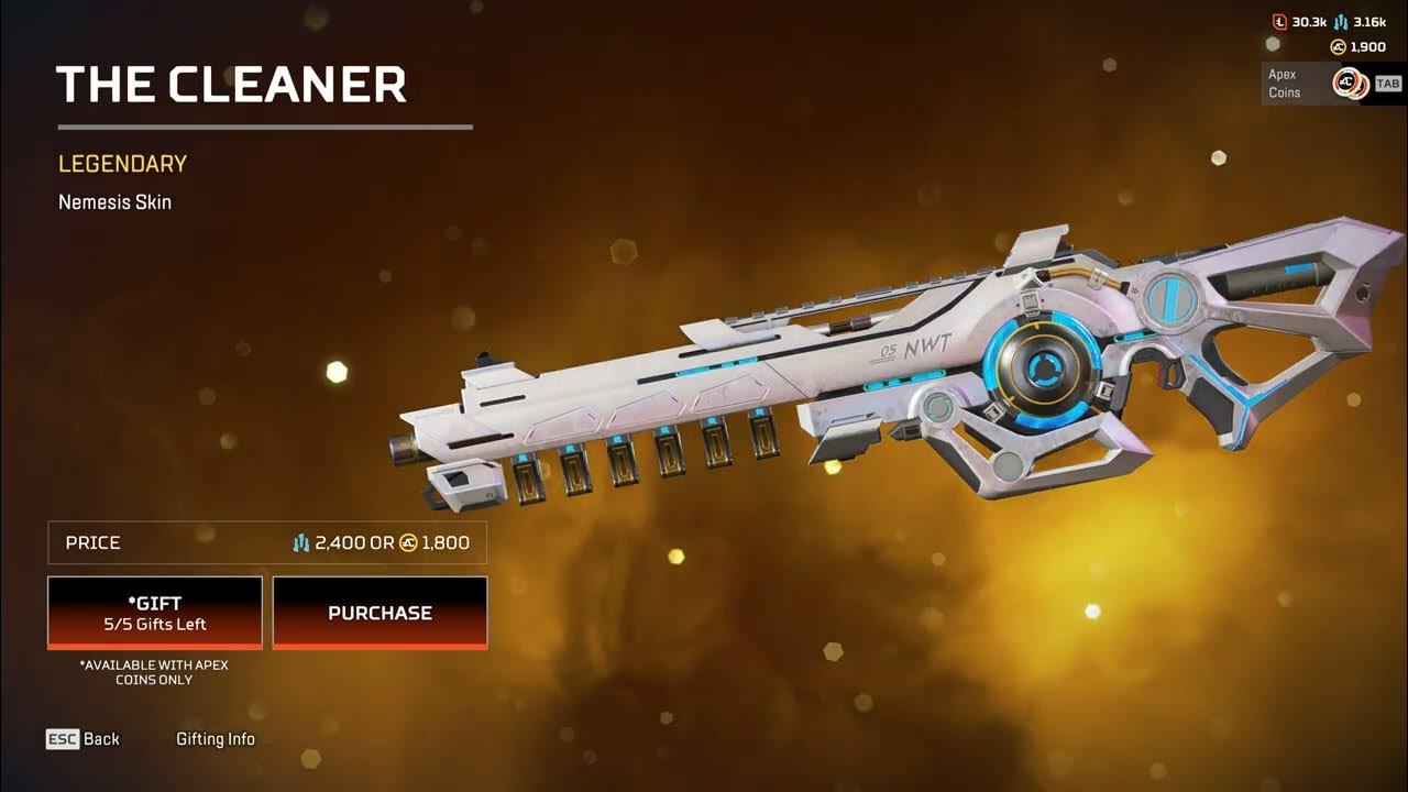 APEX LEGENDS Nemesis Legendary The Cleaner YouTube