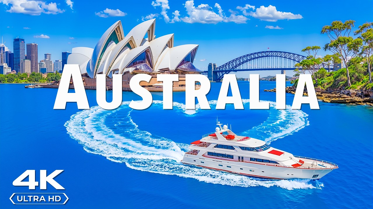 [4K] Australia 🇦🇺 Sydney Opera House & Billionaire Yachts | Bondi Beach & Sydney Harbour Bridge