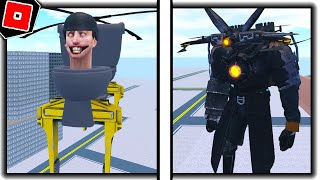 How to get TITAN DRONEMAN and CARGOBOB TOILET MORPHS in BATHTUB WARFARE 2  Roblox