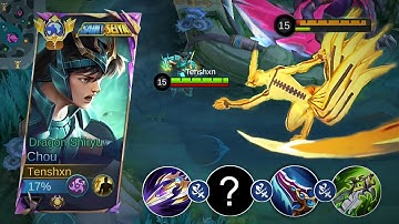 FINALLY! TOP GLOBAL CHOU NEW BEST BUILD TO DOMINATE META HEROES IN EXP LANE 🔥🔥