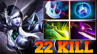 22 Kills Drow Ranger Dota 2 !! Dota 2 Drow Ranger Pro Gameplay Guide Build Pro Carry Safelane 7.35