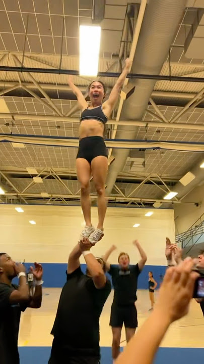 Soooo close !!! #ucla #cheer #college #collegecheer #cheerleader #stunt
