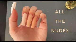 ♡ Nude Monochrome Nails | Easy For Beginners ♡