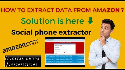 Data Extractor |How to extract data from amazon.com in One Click || Digital Krupa - +919977713198